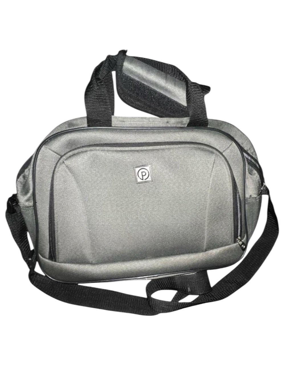 Protegè Gray Black Men’s Travel Laptop Shoulder Tote Bag